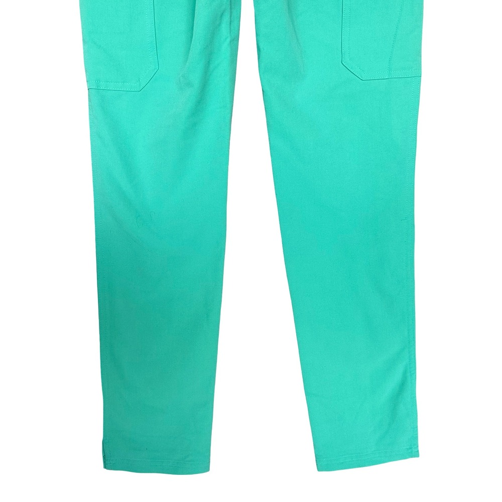 Figs Yola High-Rise Slim Stretch Lagoon Anti-Wrinkle Scrub Trouser Pant Size XXS - Picture 9 of 11